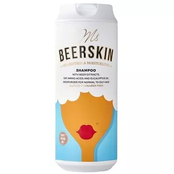 BEERSKIN Шампунь для нормальных и склонных к жирности волос с пивными экстрактами, увлажняющий Ms Beerskin Oil-Control&Moisturizing Shampoo