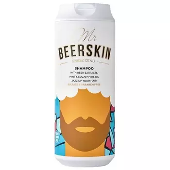 BEERSKIN Шампунь с пивными экстрактами, бодрящий Mr Beerskin Energizing Shampoo