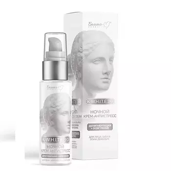 БЕЛИТА-М Крем - антистресс для лица шеи декольте K-W.H.I.T.E 3:0 Депигментация + осветление ночной 50.0