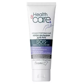 БЕЛИТА-М Крем-бальзам для рук концентрированный SOS-восстановление Health & Care 60.0