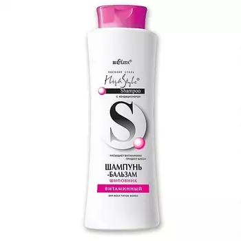 БЕЛИТА Шампунь-бальзам Шиповник Витаминный для всех типов волос 500.0