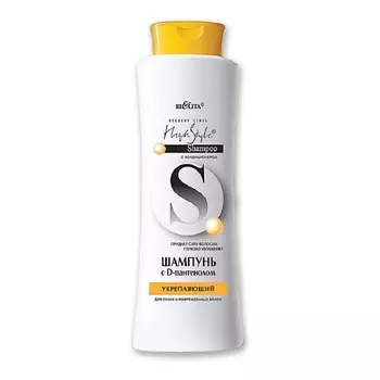 БЕЛИТА Шампунь с Д-пантенолом укрепляющий для сухих и поврежденных волос Высокий стиль 500.0
