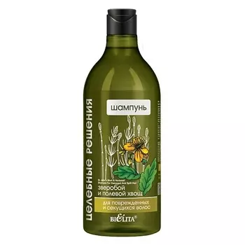 БЕЛИТА Шампунь ЗВЕРОБОЙ и ПОЛЕВОЙ ХВОЩ для поврежденных и секущихся волос Целебные решения 750.0