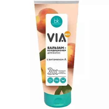 BELKOSMEX Бальзам-кондиционер для волос с витамином А VIA mix 180.0