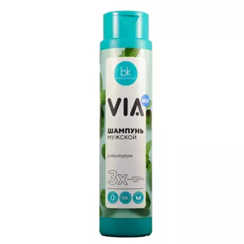 BELKOSMEX Шампунь мужской с ментолом VIA mix 390.0