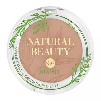 BELL Румяна для лица NATURAL BEAUTY BLUSH тон pure mauve 99% натуральных ингредиентов