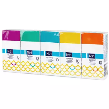 BELLA №1 Платочки носовые Classic двухслойные 100.0