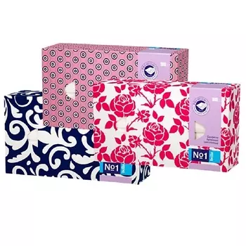 BELLA №1 Салфетки бумажные, трехслойные (микс, 3 дизайна) 90.0