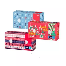 BELLA №1 Универсальные бумажные платочки «ЗИМНЯЯ СЕРИЯ», 2-слойные 150.0