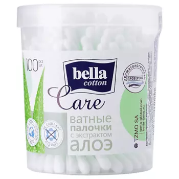 BELLA Ватные палочки cotton care алоэ 100.0