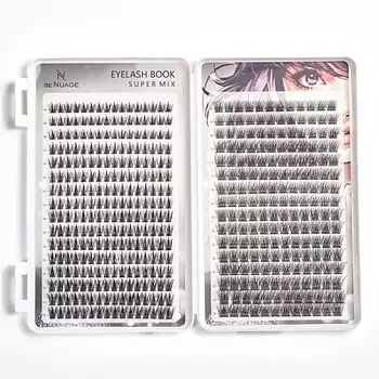 BENUAGE Накладные ресницы пучки 10-13 мм SUPER MIX