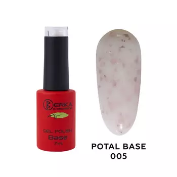 BERKA Базовое покрытие для гель-лака с поталью