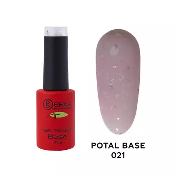 BERKA Базовое покрытие для гель-лака с поталью