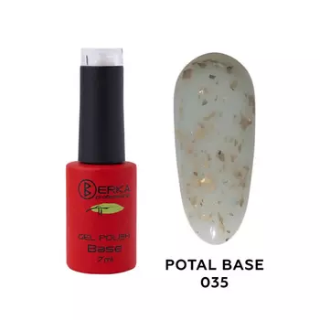 BERKA Базовое покрытие для гель-лака с поталью