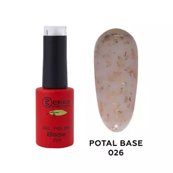 BERKA Базовое покрытие для гель-лака с поталью
