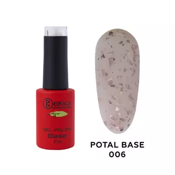 BERKA Базовое покрытие для гель-лака с поталью