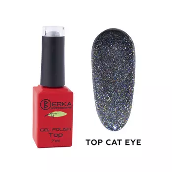BERKA Верхнее покрытие для гель-лака Top Cat Eye 7