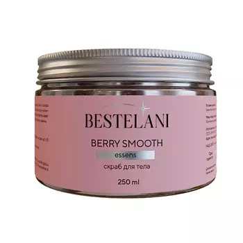 BESTELANI Скраб сахарно-солевой с ароматом малины Berry Smooth, для тела