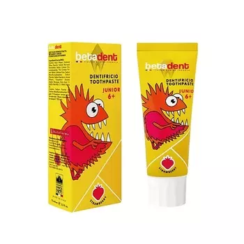 BETADENT Зубная паста от 6 лет со вкусом земляники Junior