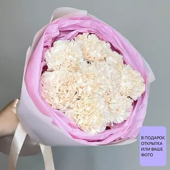 БЕТТЕР ГИФТС Букет Creamy Garden из 9 кремовых диантусов