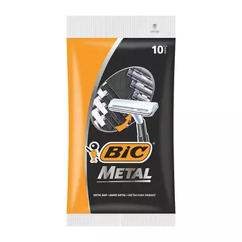 BIC Одноразовые бритвы мужские 1 лезвие Metal 27.0