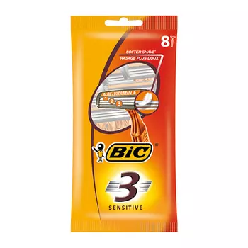 BIC Одноразовые бритвы мужские 3 лезвия 3 Sensitive 27.0