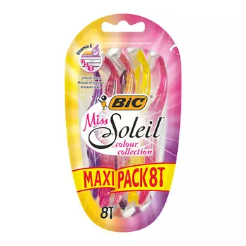 BIC Одноразовые бритвы женские 3 лезвия Miss Soleil 27.0