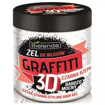 BIELENDA гель для укладки волос с черной репой ГРАФФИТИ 3D