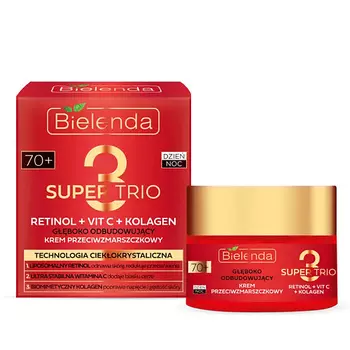 BIELENDA Крем против морщин SUPER TRIO глубоко восстанавливающий 70+ 50.0