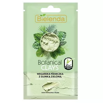 BIELENDA маска для лица с зеленой глиной BOTANICAL CLAYS