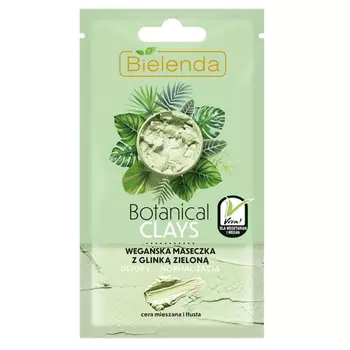 BIELENDA маска для лица с зеленой глиной BOTANICAL CLAYS