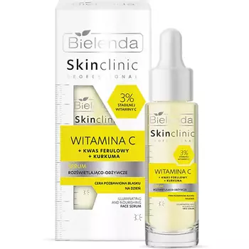 BIELENDA Сыворотка для лица SKIN CLINIC PROFESSIONAL WITAMINA C питательная и осветляющая 30.0