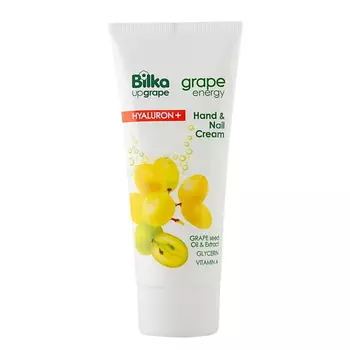 BILKA Крем для рук и ногтей с белым виноградом серии "Grape Еnеrgу Нуаlurоп+". 100.0