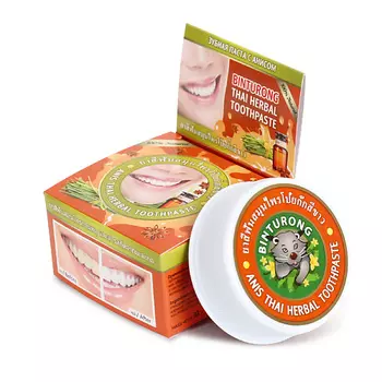 BINTURONG Травяная тайская зубная паста с маслом Аниса