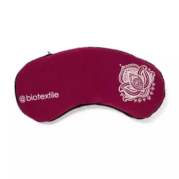 BIO TEXTILES Маска - накладка для глаз Йога Релакс с семенем льна и лавандой Bordeaux