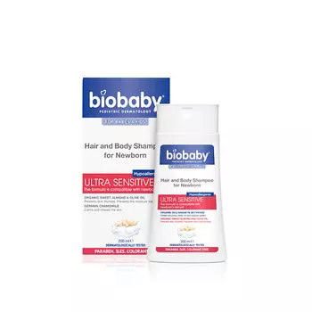 BIOBABY Шампунь для новорожденных Hair and Body Shampoo For Newborn Ultra Sensitive