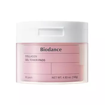BIODANCE Collagen Gel Toner Pads Увлажняющие гелевые тонер-пэды для лица с коллагеном