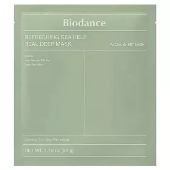 BIODANCE Refreshing Sea Kelp Real Deep Mask Освежающая гидрогелевая маска с экстрактом водорослей