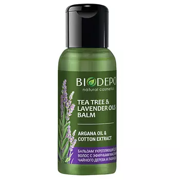 BIODEPO Бальзам для волос укрепляющий с эфирными маслами чайного дерева и лаванды Tea Tree and Lavender Essential Oils