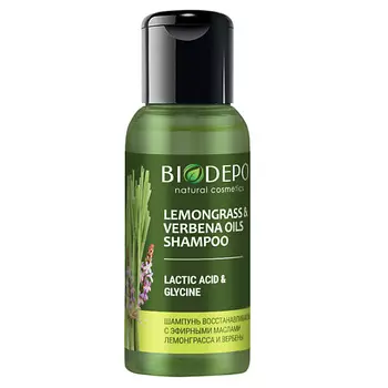 BIODEPO Шампунь безсулфатный натуральный восстанавливающий с эфирными маслами лемонграсса и вербены Lemongrass and Verbena Oils
