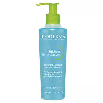 BIODERMA Гель для умывания жирной и проблемной кожи лица Sebium 200.0