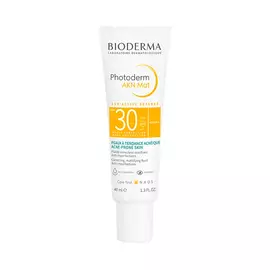 BIODERMA Солнцезащитный крем AKN для кожи, склонной к появлению акне SPF 30+ Photoderm 40.0