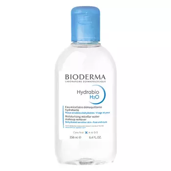 BIODERMA Мицеллярная вода очищающая для обезвоженной кожи лица Hydrabio H2O 250.0