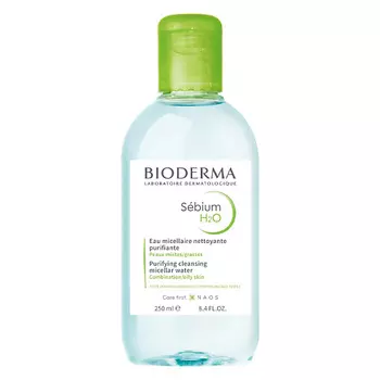 BIODERMA Мицеллярная вода очищающая для жирной и проблемной кожи лица Sebium 250.0