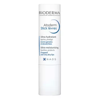 BIODERMA Стик для губ питательный, увлажняющий, восстанавливающий Atoderm 4.0