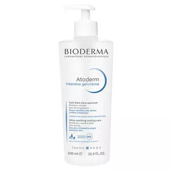 BIODERMA Успокаивающий Гель-крем для сухой, раздраженной и атопичной кожи лица и тела Atoderm 500.0