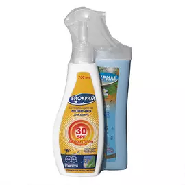 БИОКРИМ Набор Солнцезащитное молочко SPF 30 + Молочко после загара