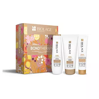 BIOLAGE Подарочный набор для восстановления волос Bond Therapy: Шампунь + Кондиционер + Крем
