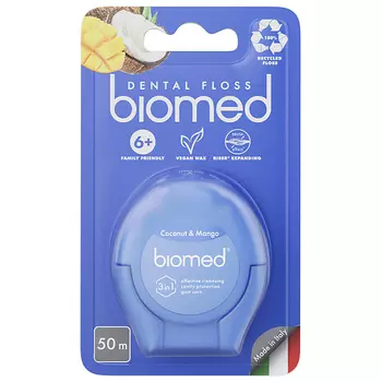 BIOMED Зубная нить Кокос и Манго Coconut and Mango Dental Floss