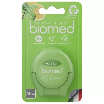 BIOMED Зубная нить Мята и Юдзу Mint and Yuzu Dental Floss